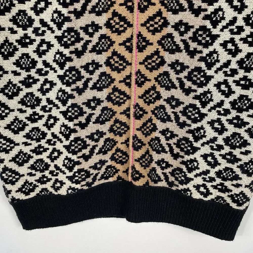 Anthropologie Maeve Ellinor Knit Top Size XS Leopard Print Wool Cashmere Blend - Picture 6 of 9